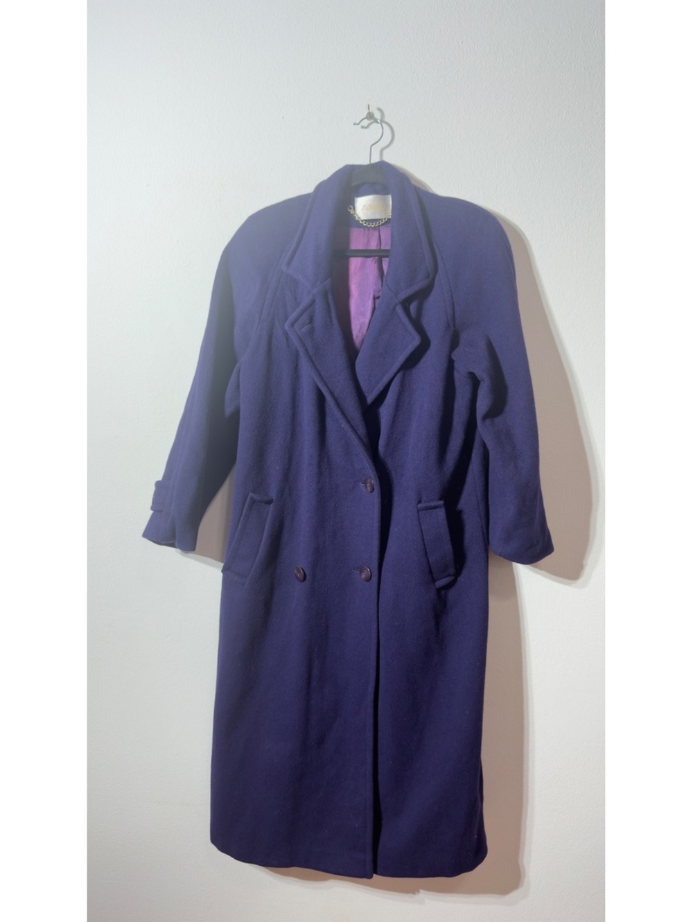 Vintage Andrea Jacket Trench Coat purple